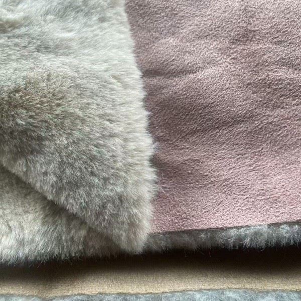 Suede With Rabbit fur high quality