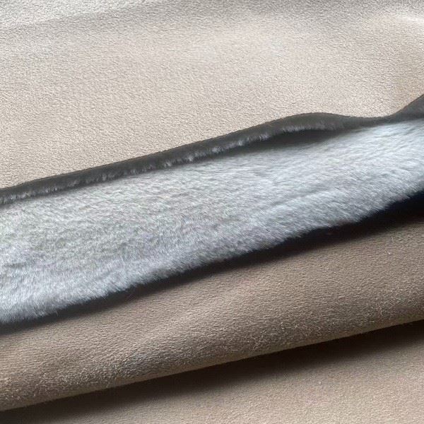 Suede With Rabbit fur factory