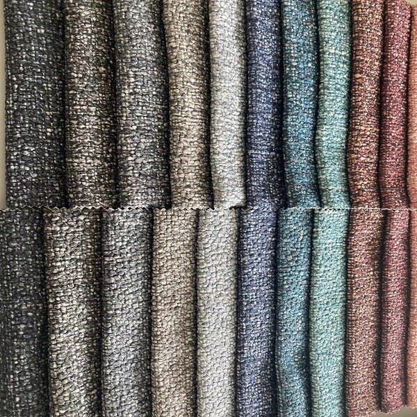 Velour Fabric With Linen Style